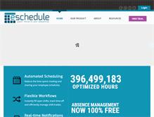 Tablet Screenshot of eschedule.ca